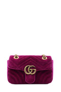 GG Marmont Mini Matelasse Shoulder Bag Velvet Purple