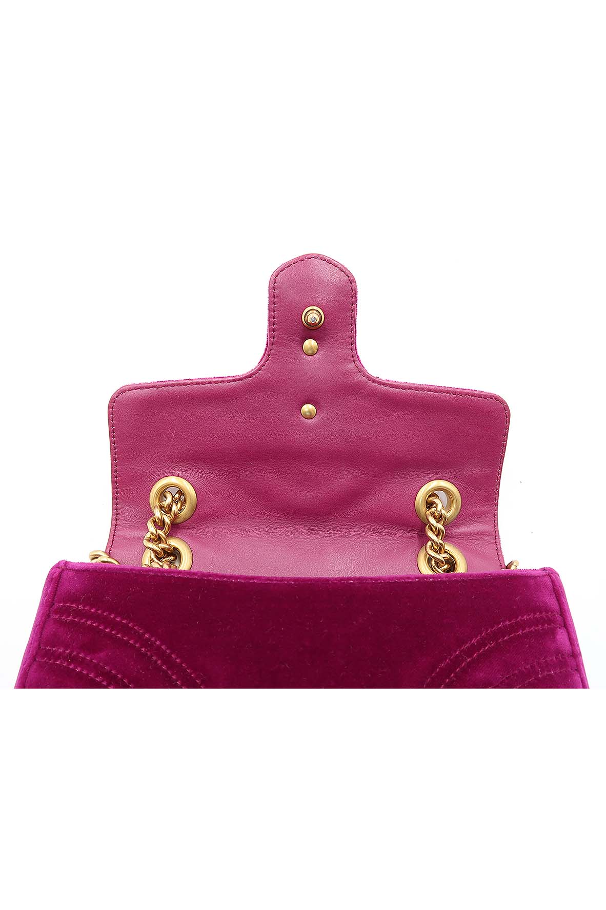 GG Marmont Mini Matelasse Shoulder Bag Velvet Purple