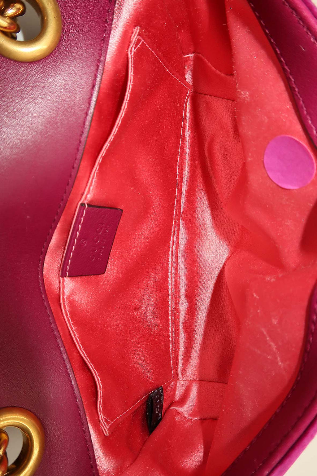 GG Marmont Mini Matelasse Shoulder Bag Velvet Purple