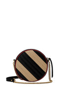 GG Marmont Mini Round Bag Beige Black
