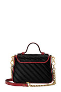 GG Marmont Mini Top Handle Black Red