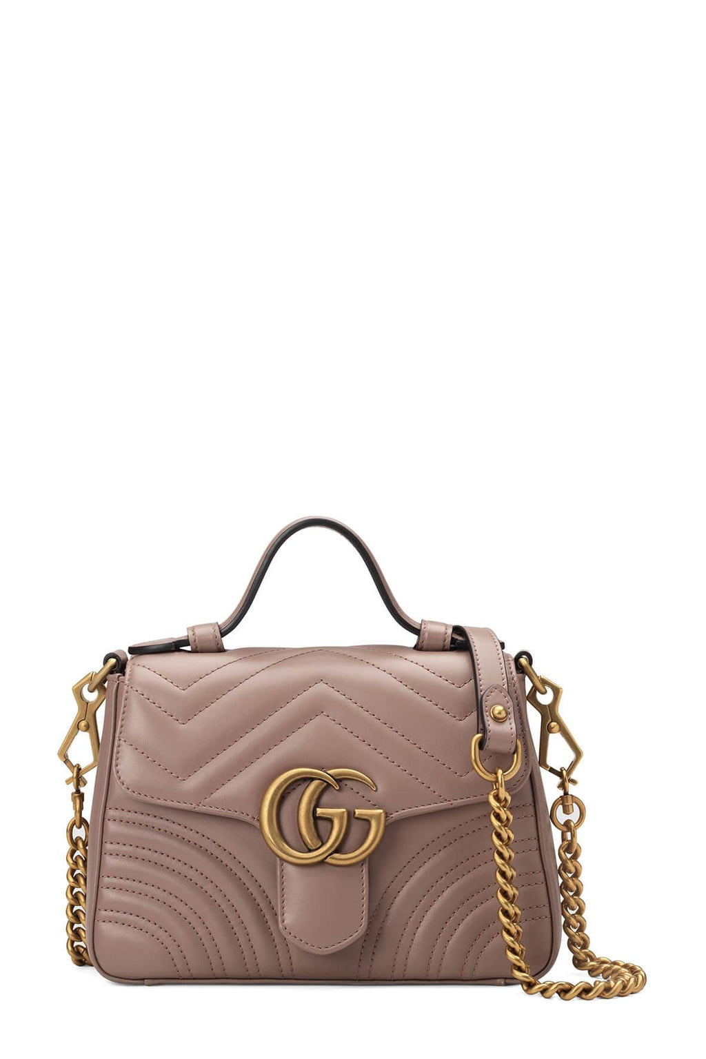 GG Marmont Mini Top Handle Dusty Pink