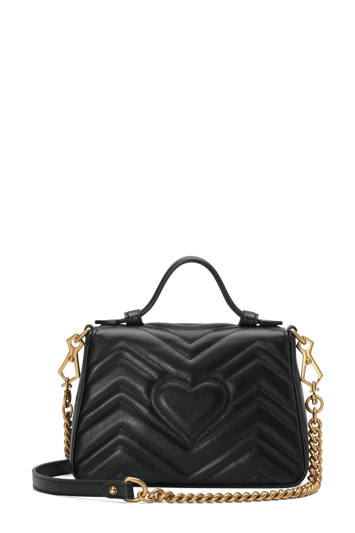 GG Marmont Mini Top Handle Black