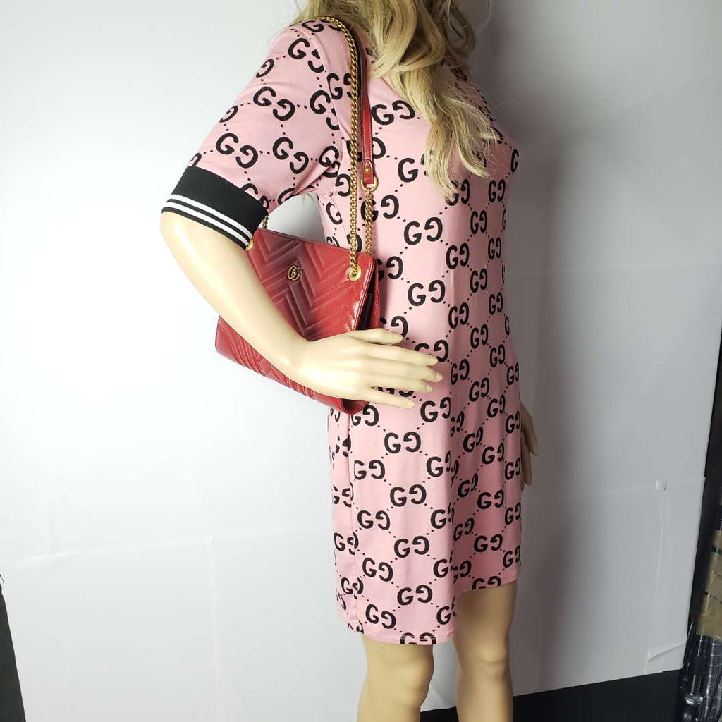 Gucci GG Marmont Quilted Clutch Shoulder Bag