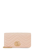 GG Marmont Wallet On Chain Light Pink