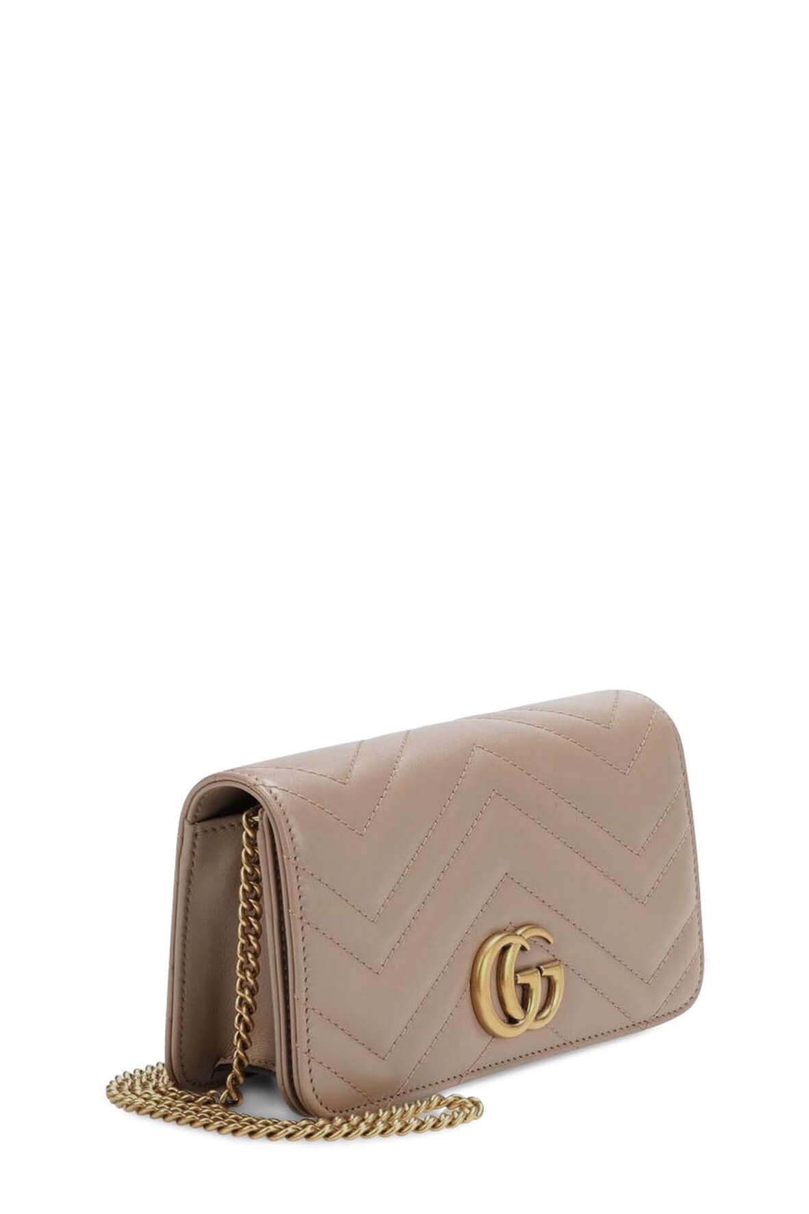 GG Marmont Wallet On Chain Rose