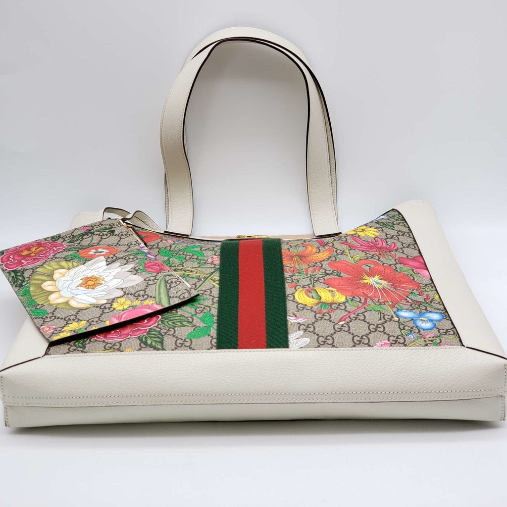 Gucci GG Ophidia Flora Large Tote Bag Brand New