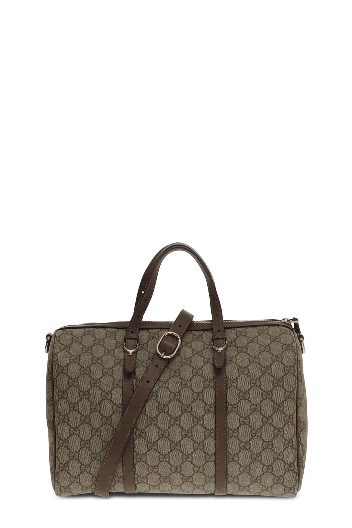 GG Supreme Nice Boston Bag Brown