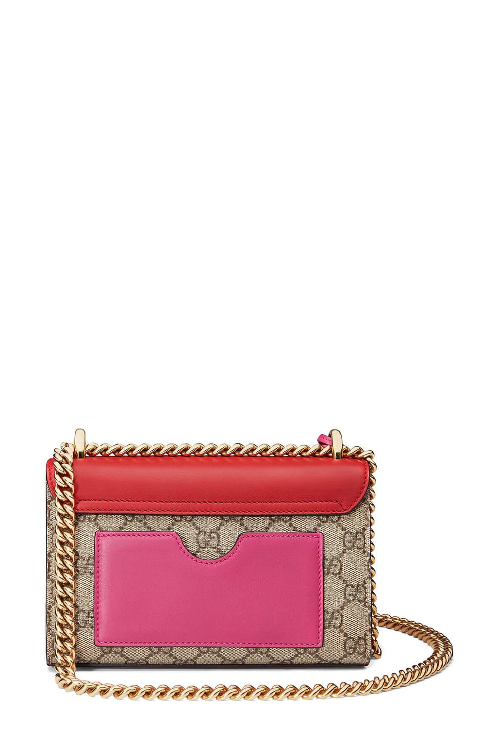 GG Supreme Small Padlock Bag Hibiscus Pink