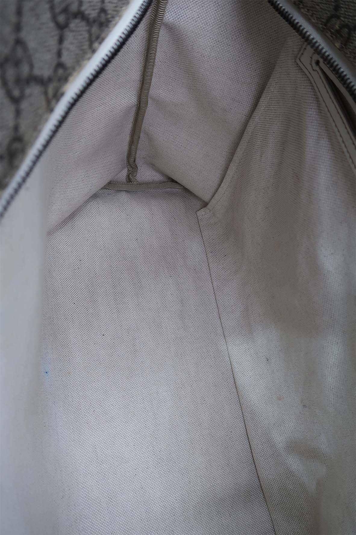 GG Supreme Tote Brown, White