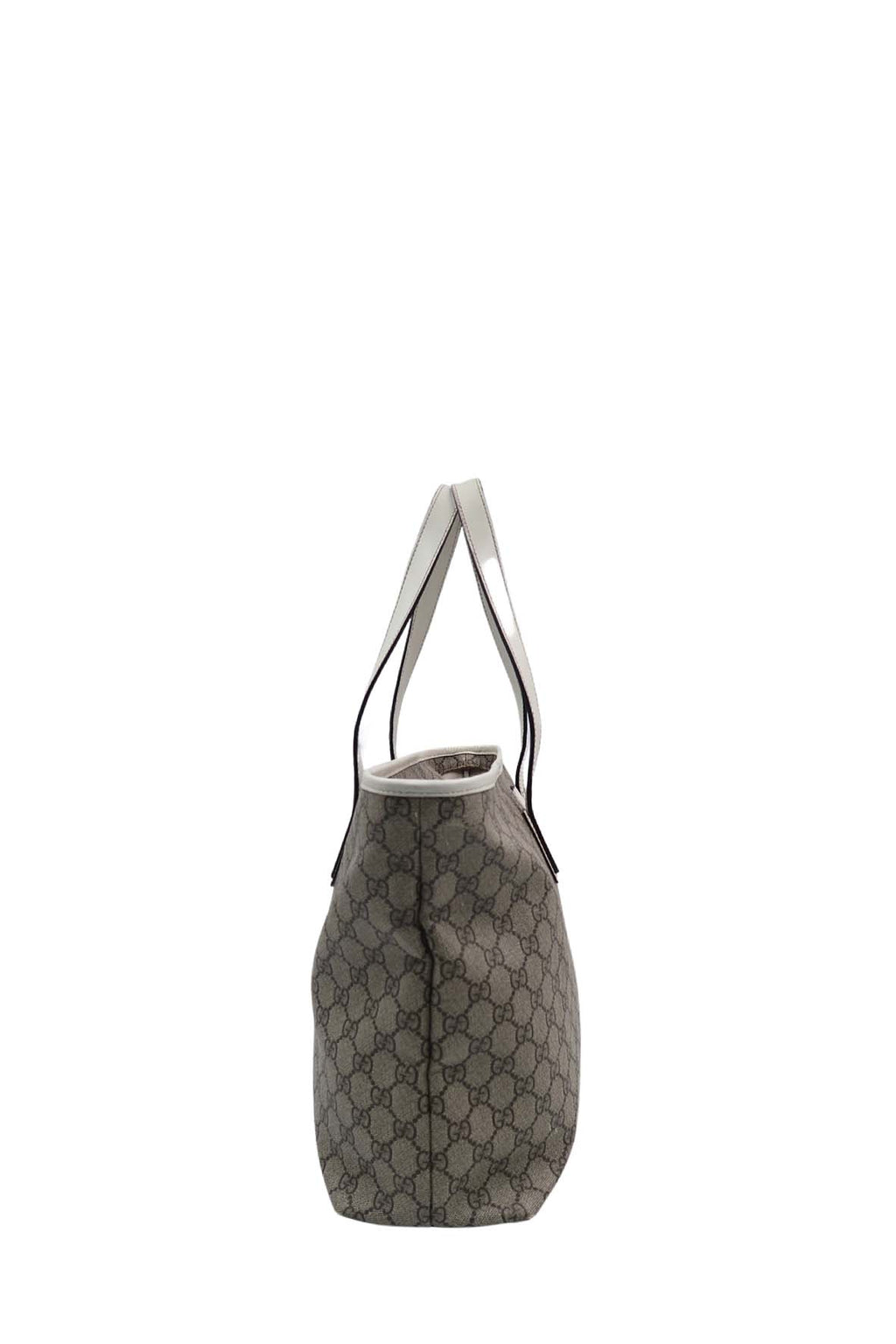 GG Supreme Tote Brown, White