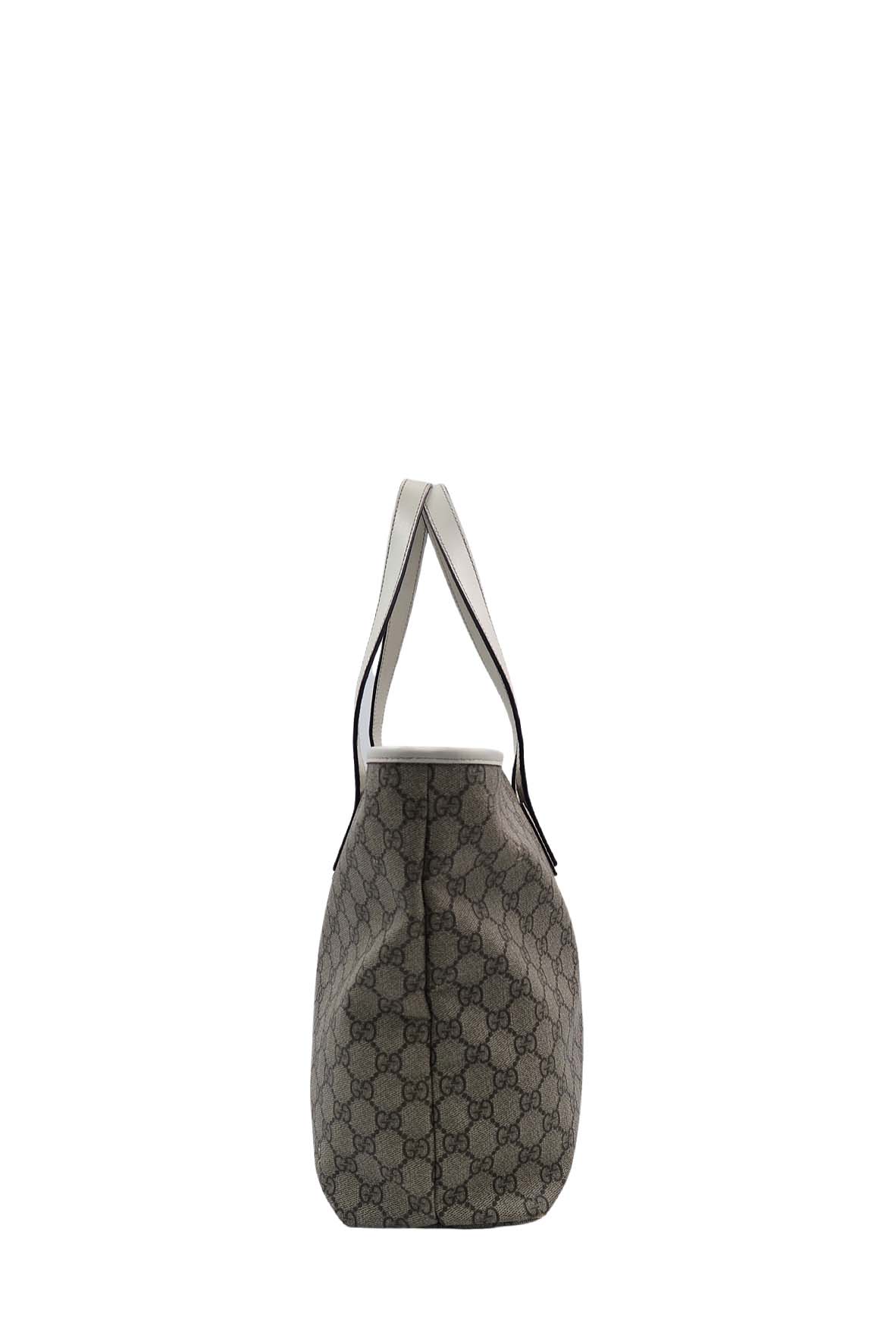 GG Supreme Tote Brown, White