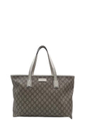 GG Supreme Tote Brown, White