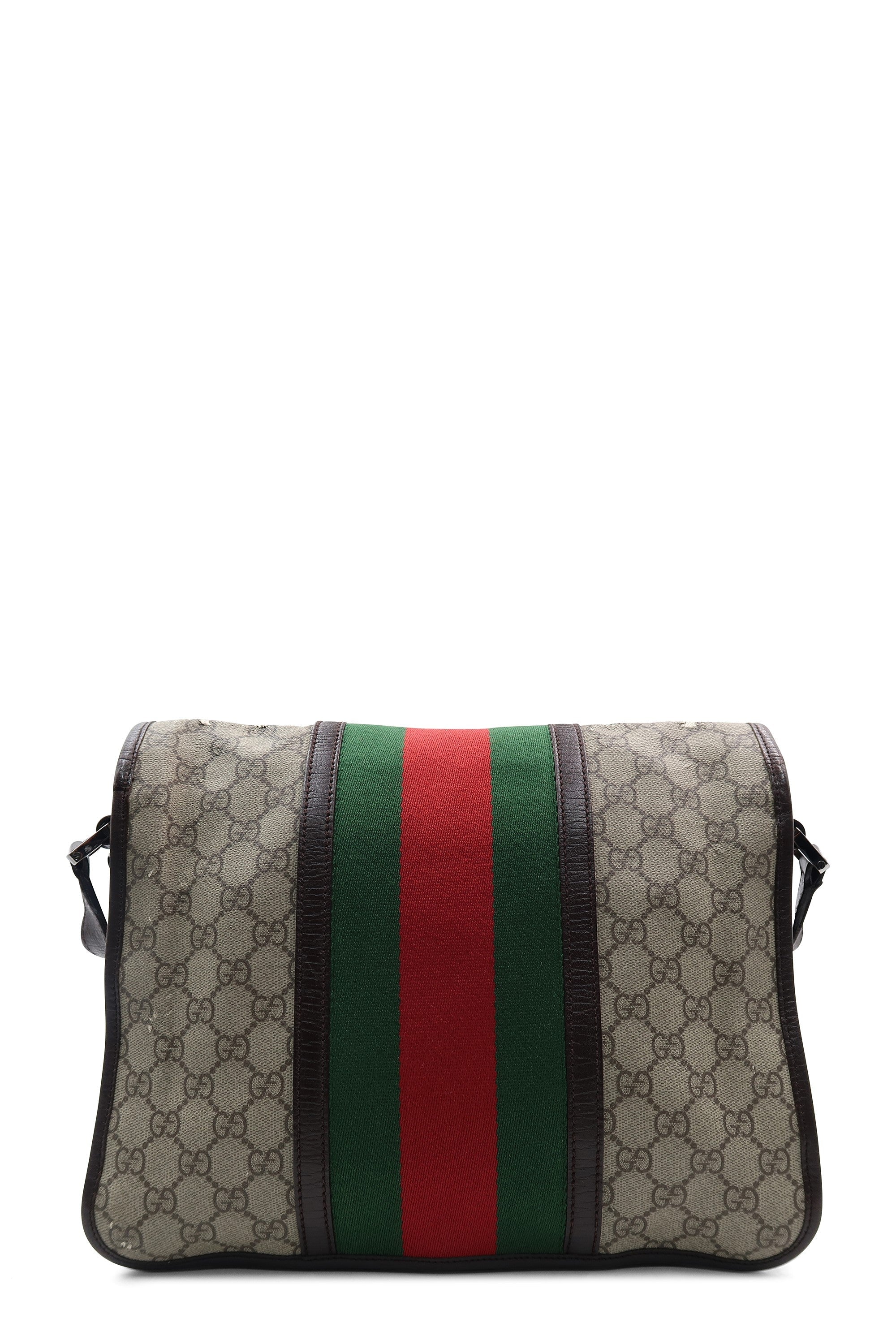 GG Supreme Web Messenger Bag Beige