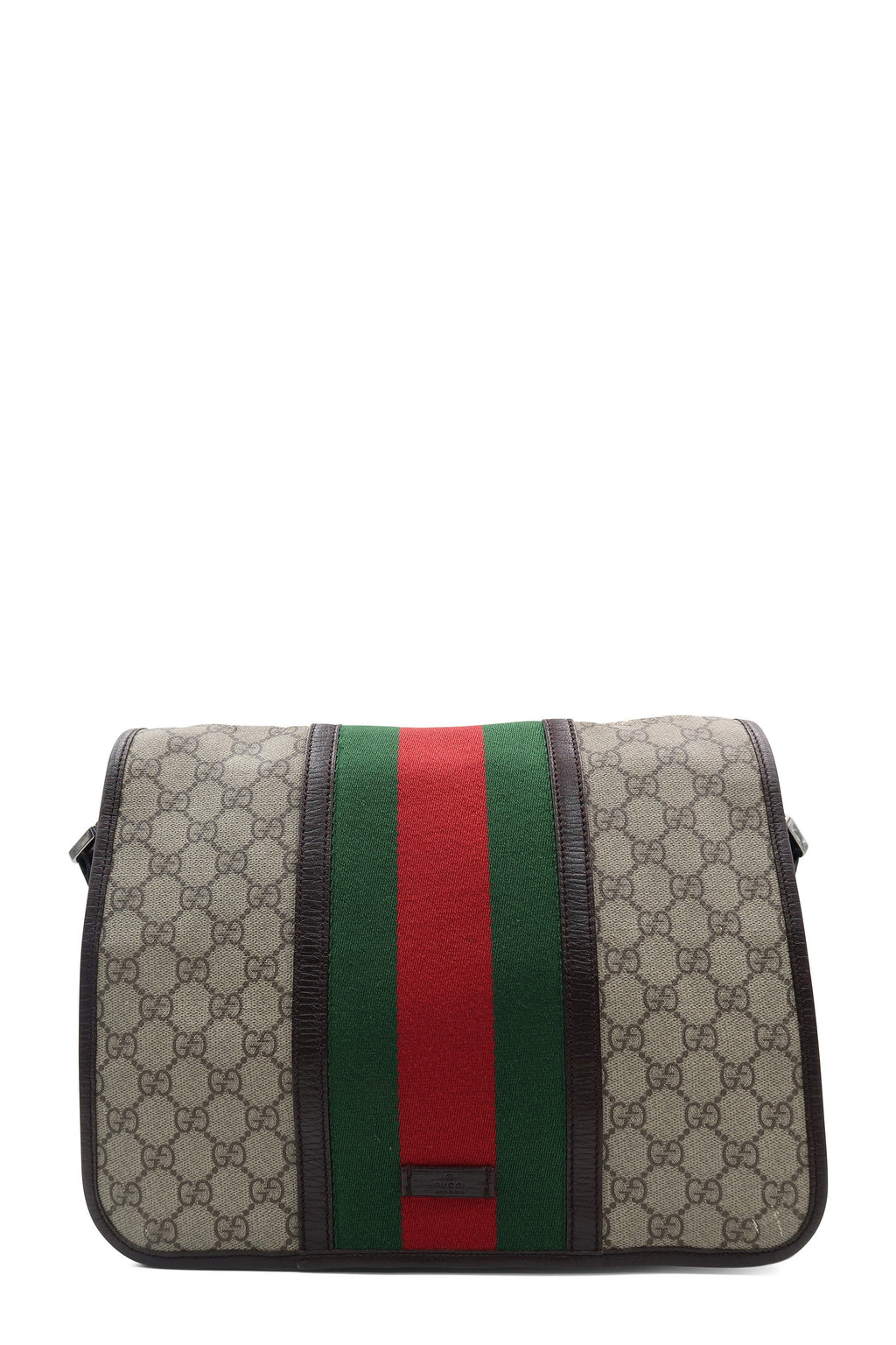 GG Supreme Web Messenger Bag Beige