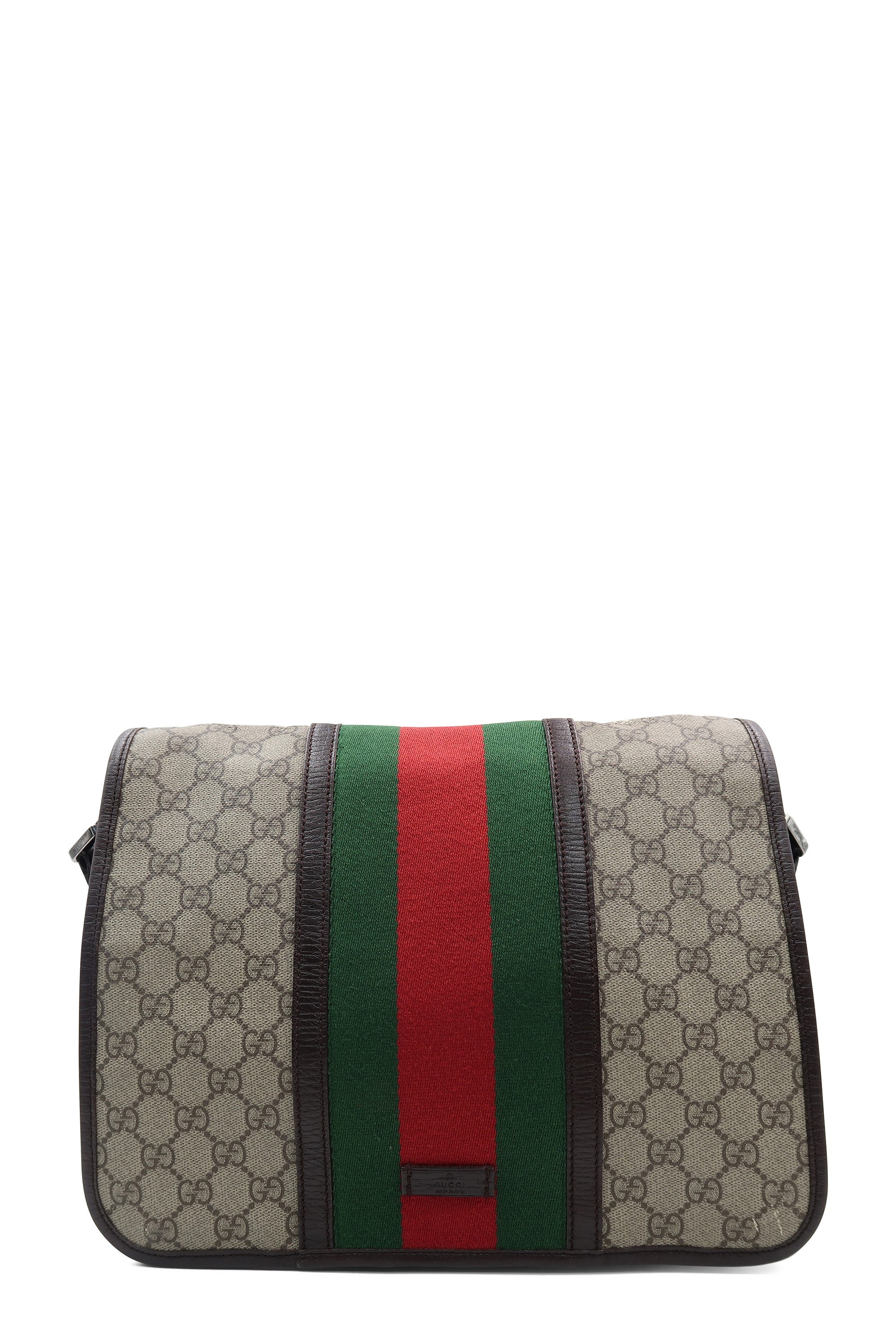 GG Supreme Web Messenger Bag Beige