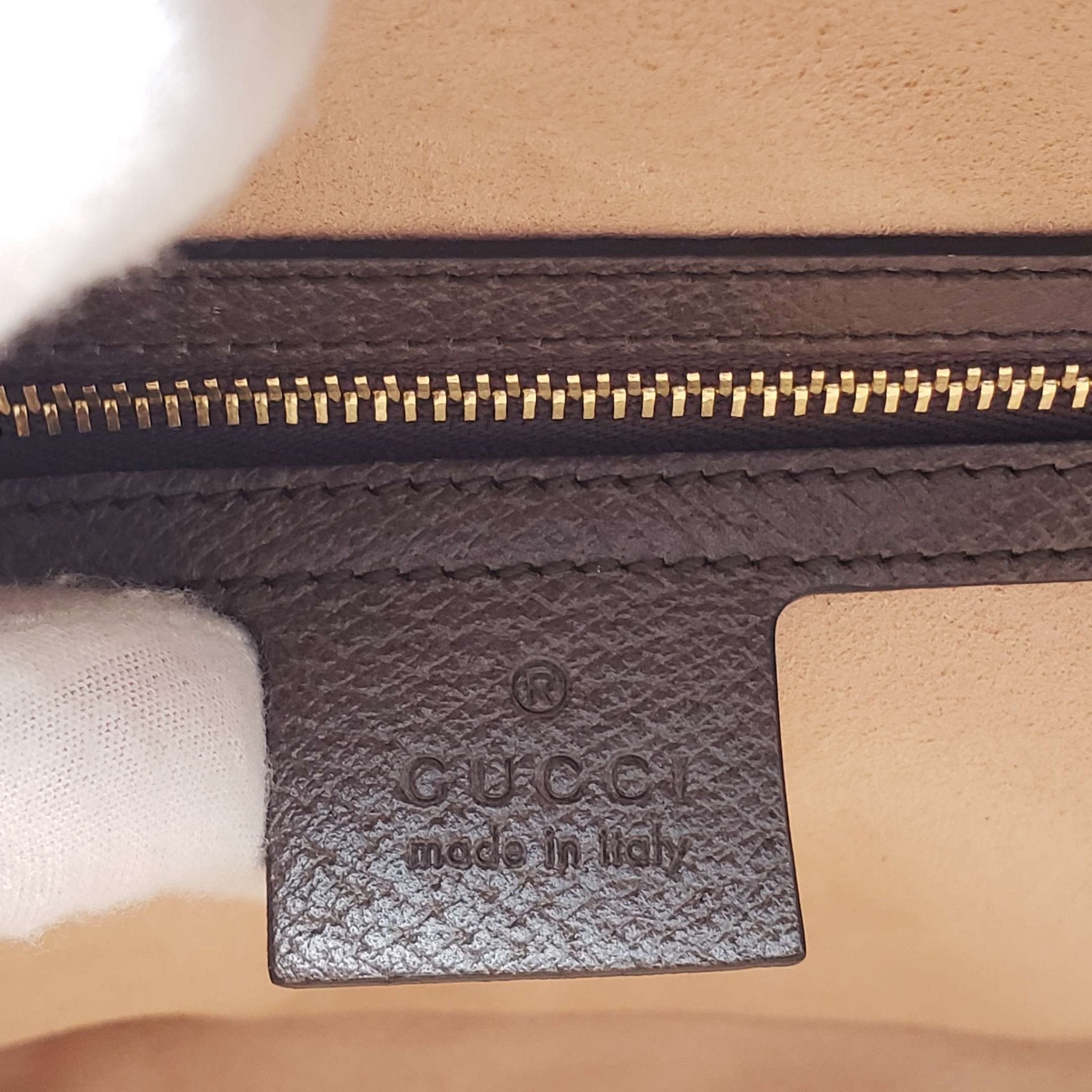 Gucci GG Supreme Web Top Handle Shoulder Bag