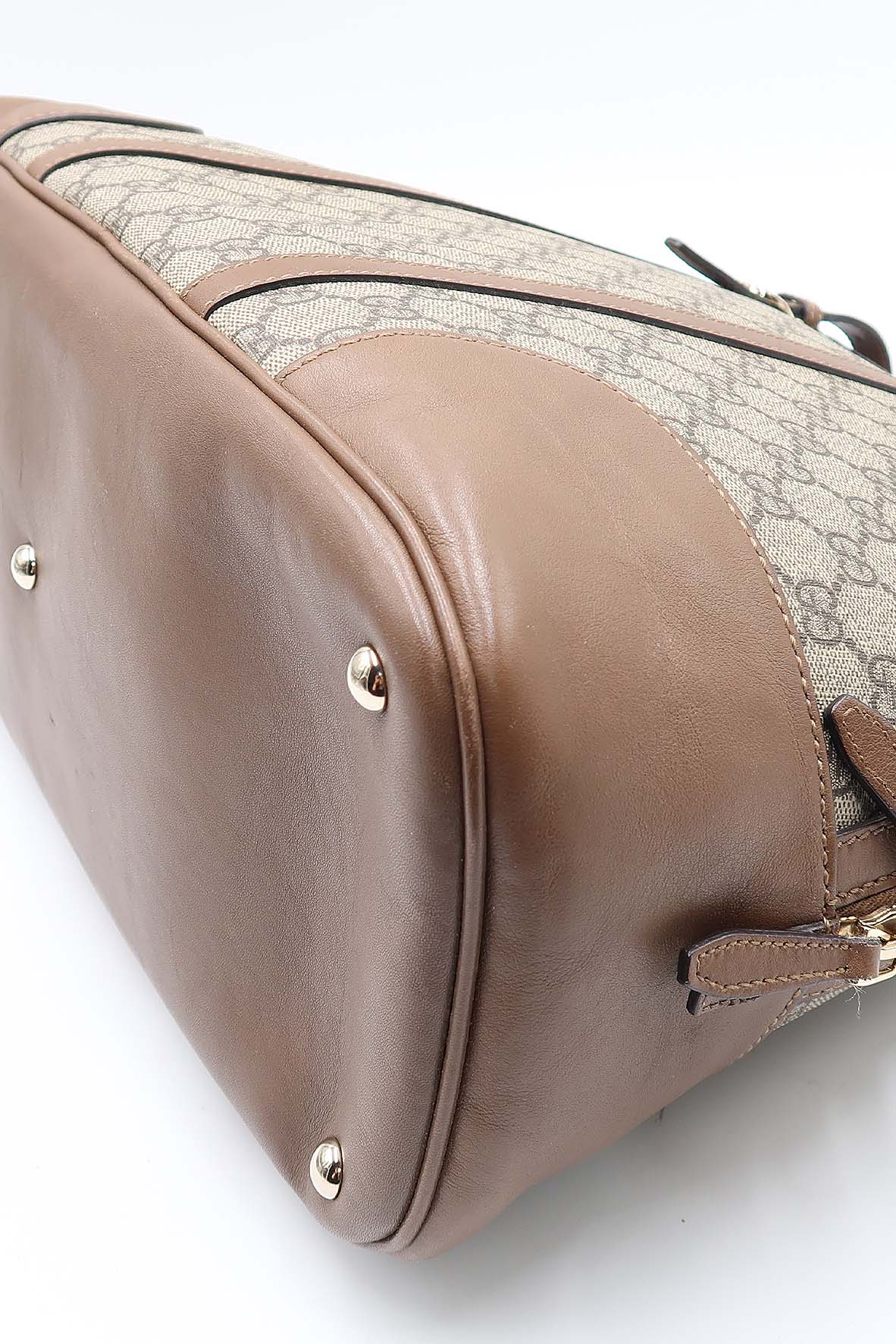 GG Surpreme Dome Top Handle Bag Maple Brown