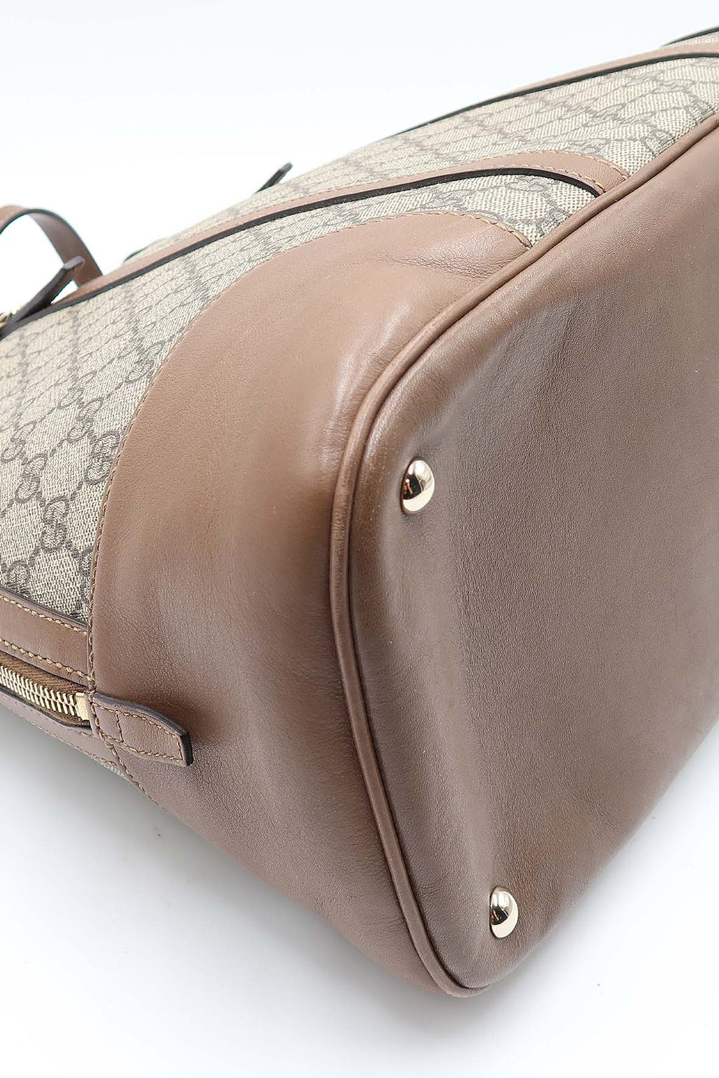 GG Surpreme Dome Top Handle Bag Maple Brown