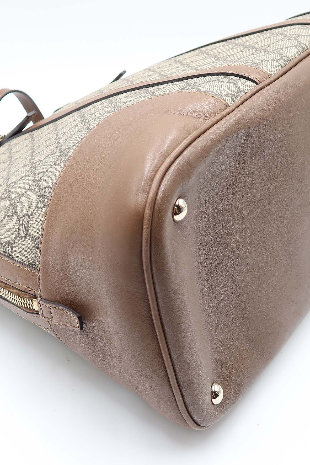 GG Surpreme Dome Top Handle Bag Maple Brown
