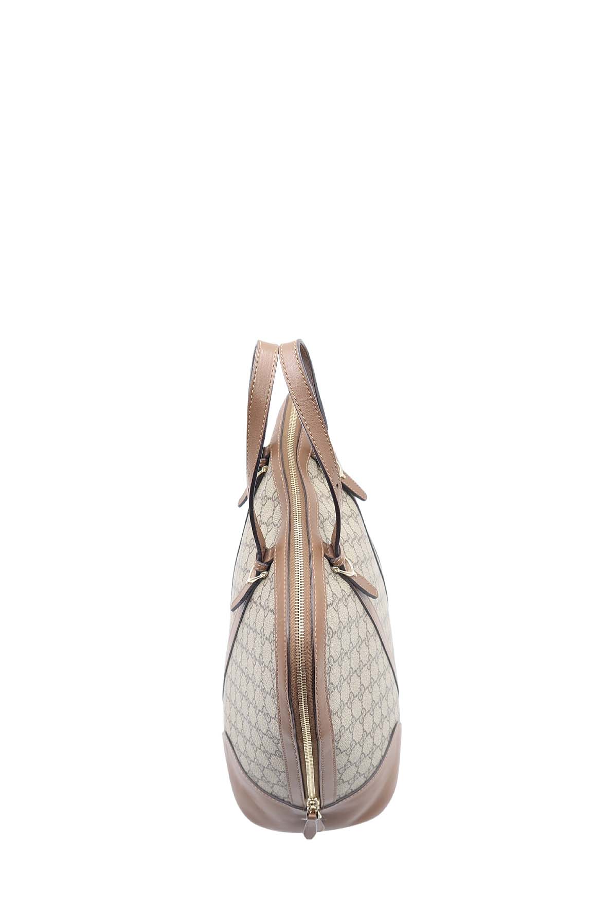 GG Surpreme Dome Top Handle Bag Maple Brown