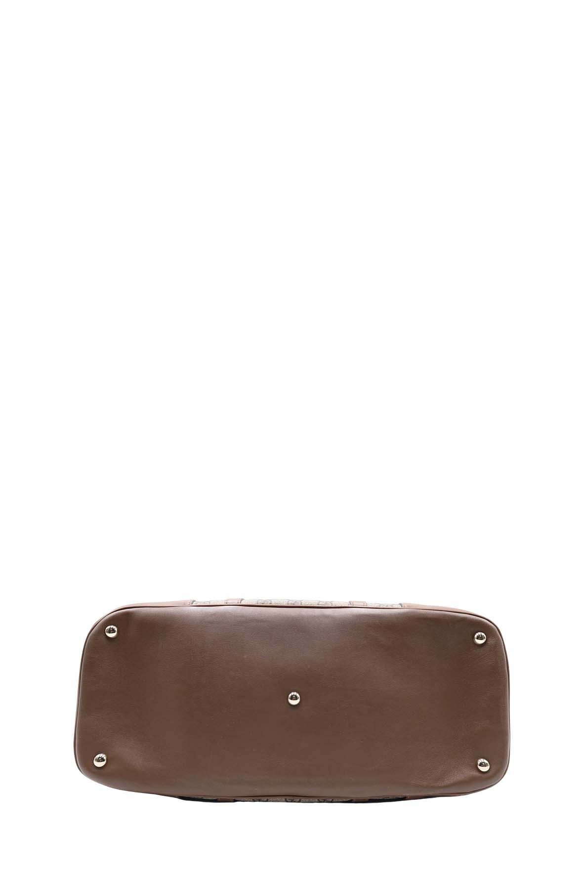 GG Surpreme Dome Top Handle Bag Maple Brown