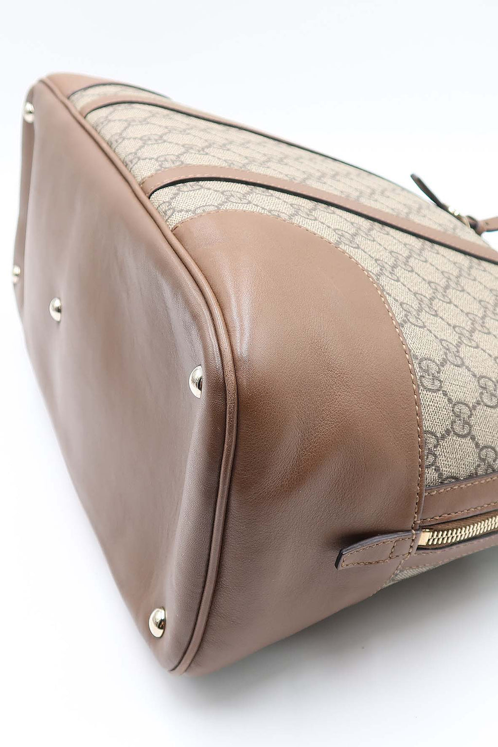 GG Surpreme Dome Top Handle Bag Maple Brown