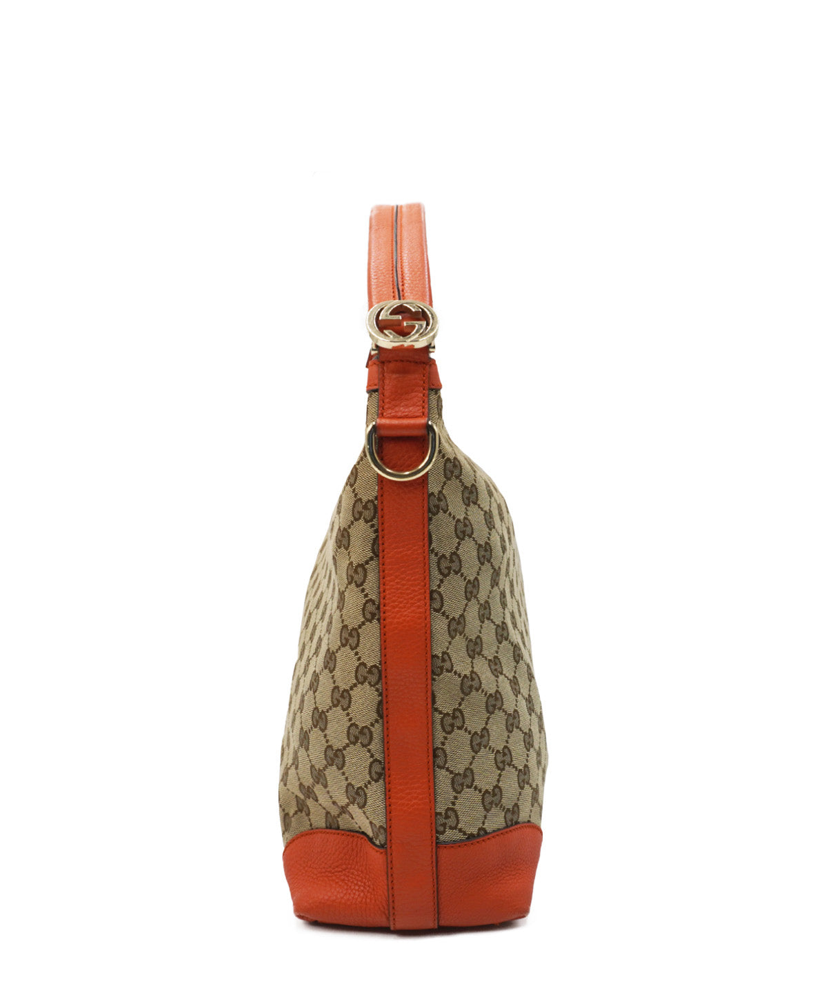 GG Canvas Creole Hobo Orange, Multicolor