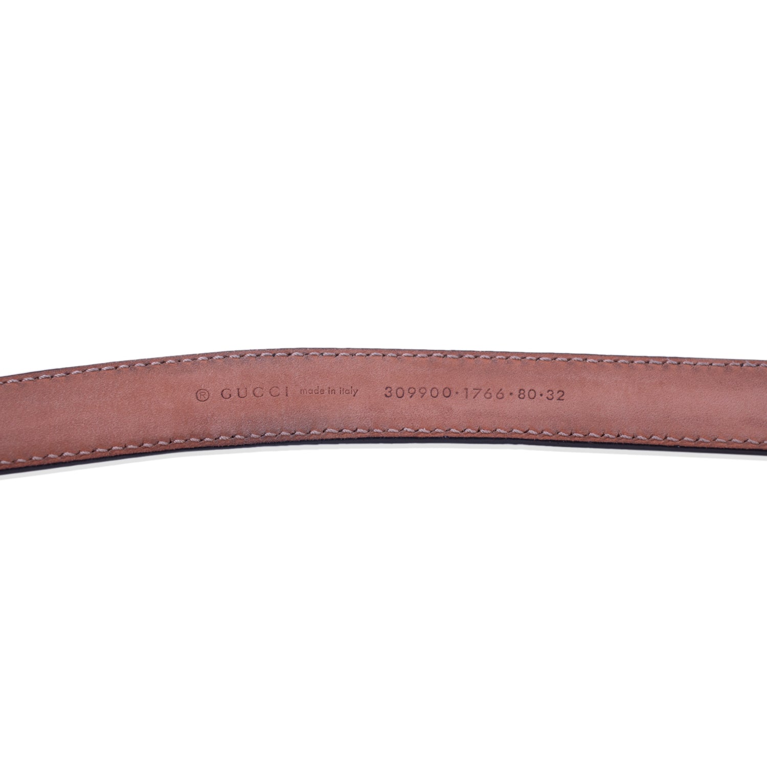 Gucci Guccissima Leather Waist Belt