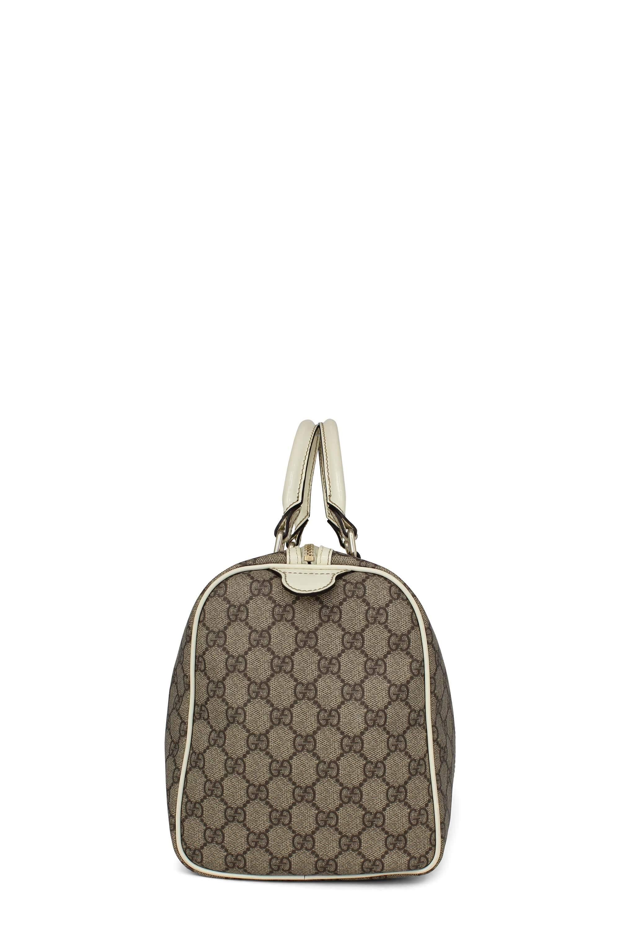 Joy GG Supreme Boston Bag White