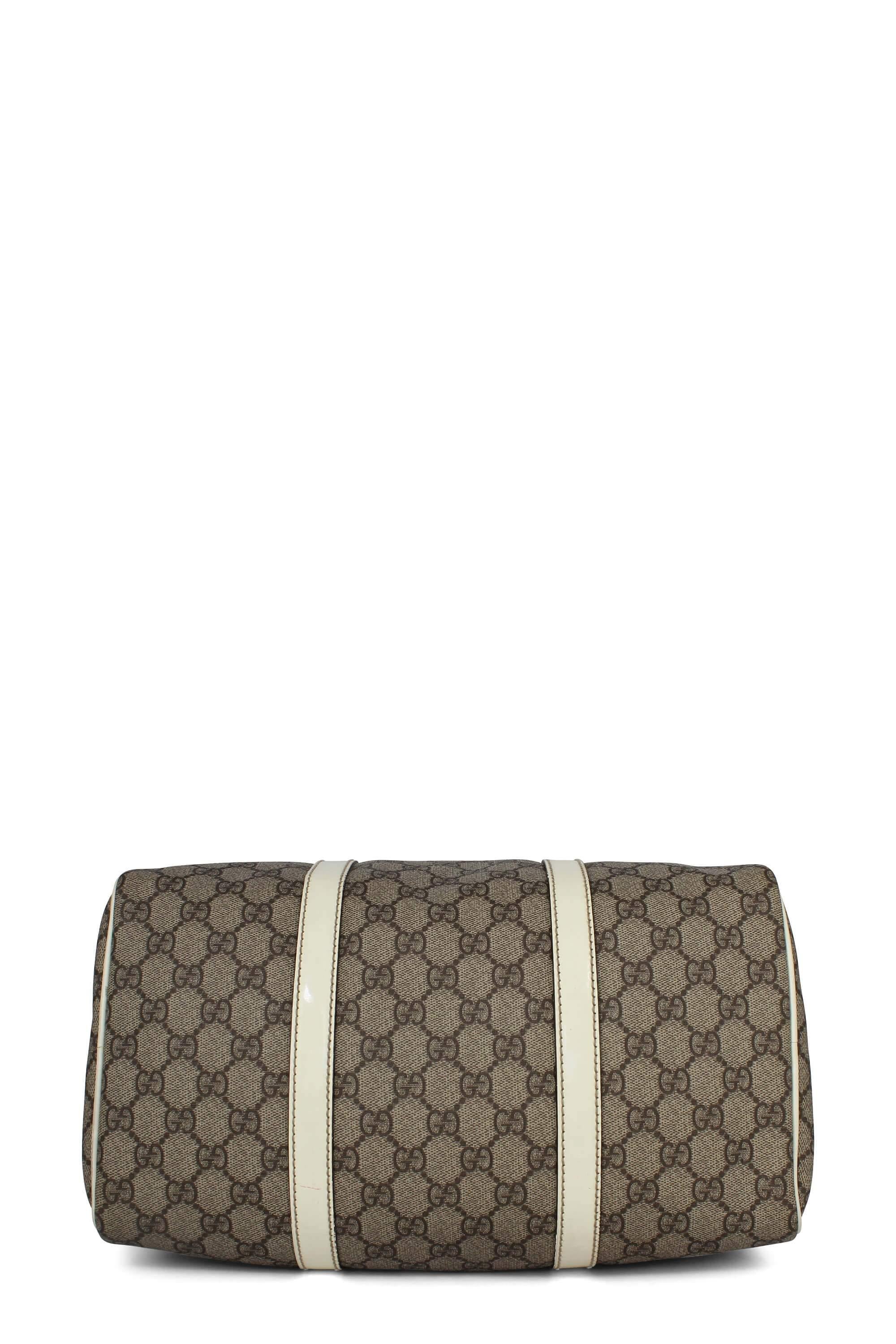 Joy GG Supreme Boston Bag White