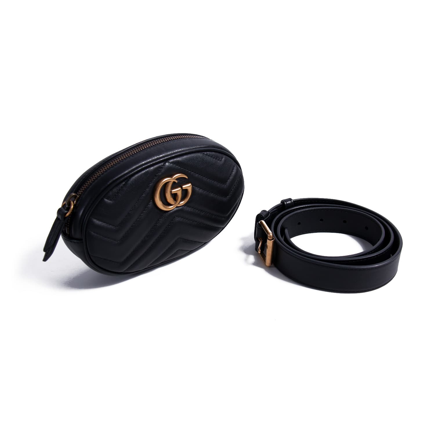 Gucci Marmont MatelassÃƒÆ’Ã‚Â© Leather Belt Bag