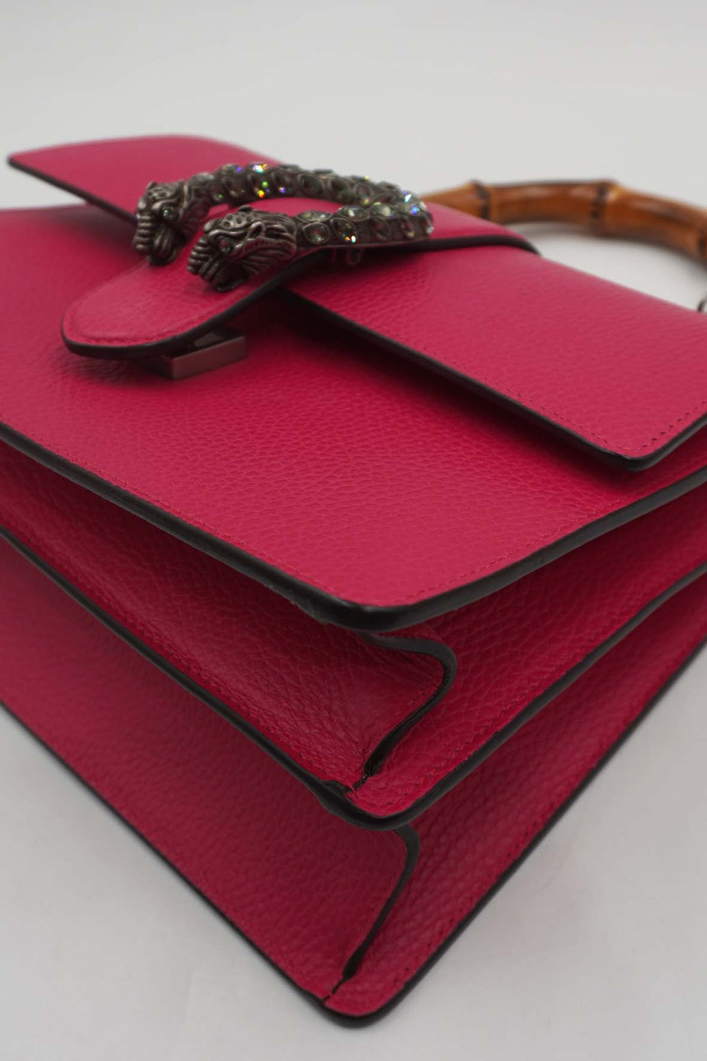 Medium Dionysus Bamboo Top Handle Bag Pink