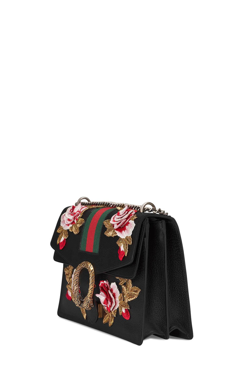 Medium Embroidered Dionysus Black