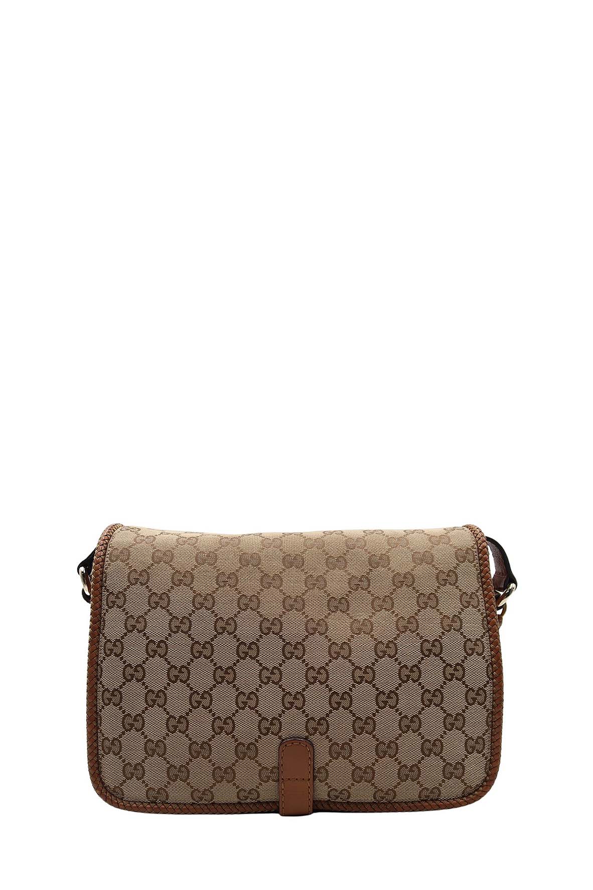 Medium GG Canvas Marrakech Messenger Bag Brown