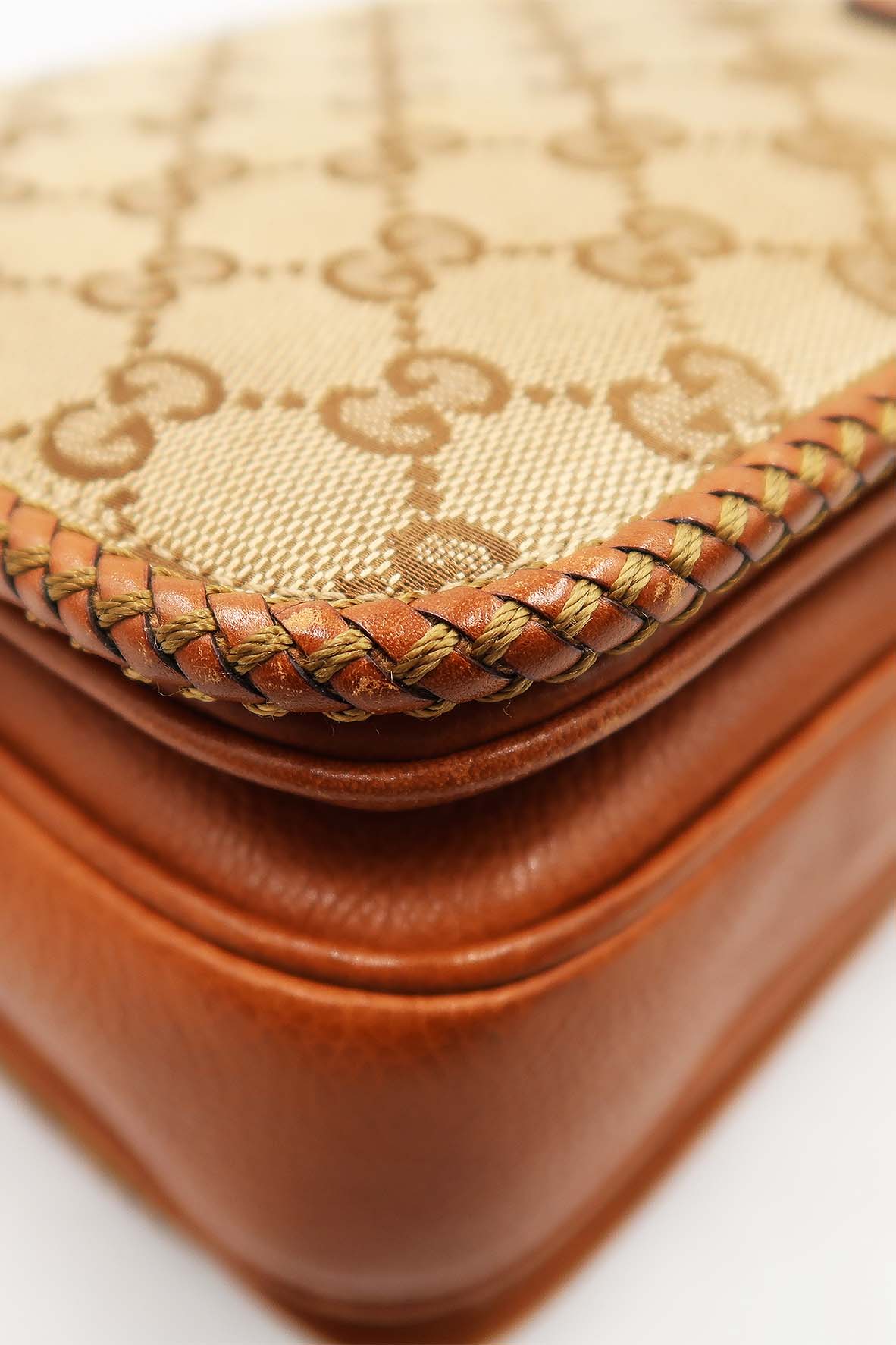 Medium GG Canvas Marrakech Messenger Bag Brown