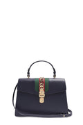Medium Sylvie Top Handle Bag Blue Agata