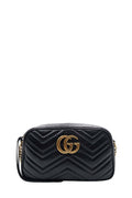 Small GG Marmont Matelasse Shoulder Bag Black