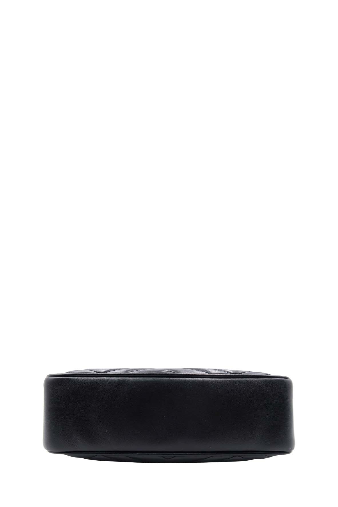 Small GG Marmont Matelasse Shoulder Bag Black