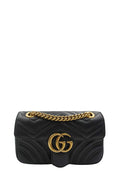 Small GG Marmont Matelasse Shoulder Bag Black