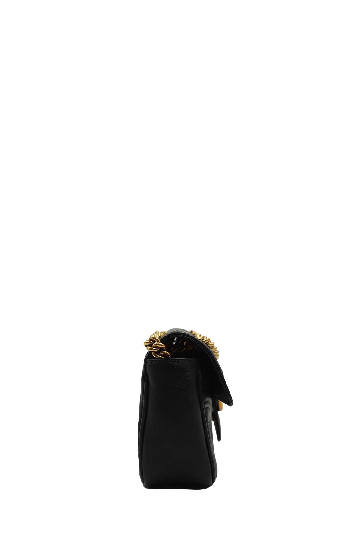 Small GG Marmont Matelasse Shoulder Bag Black