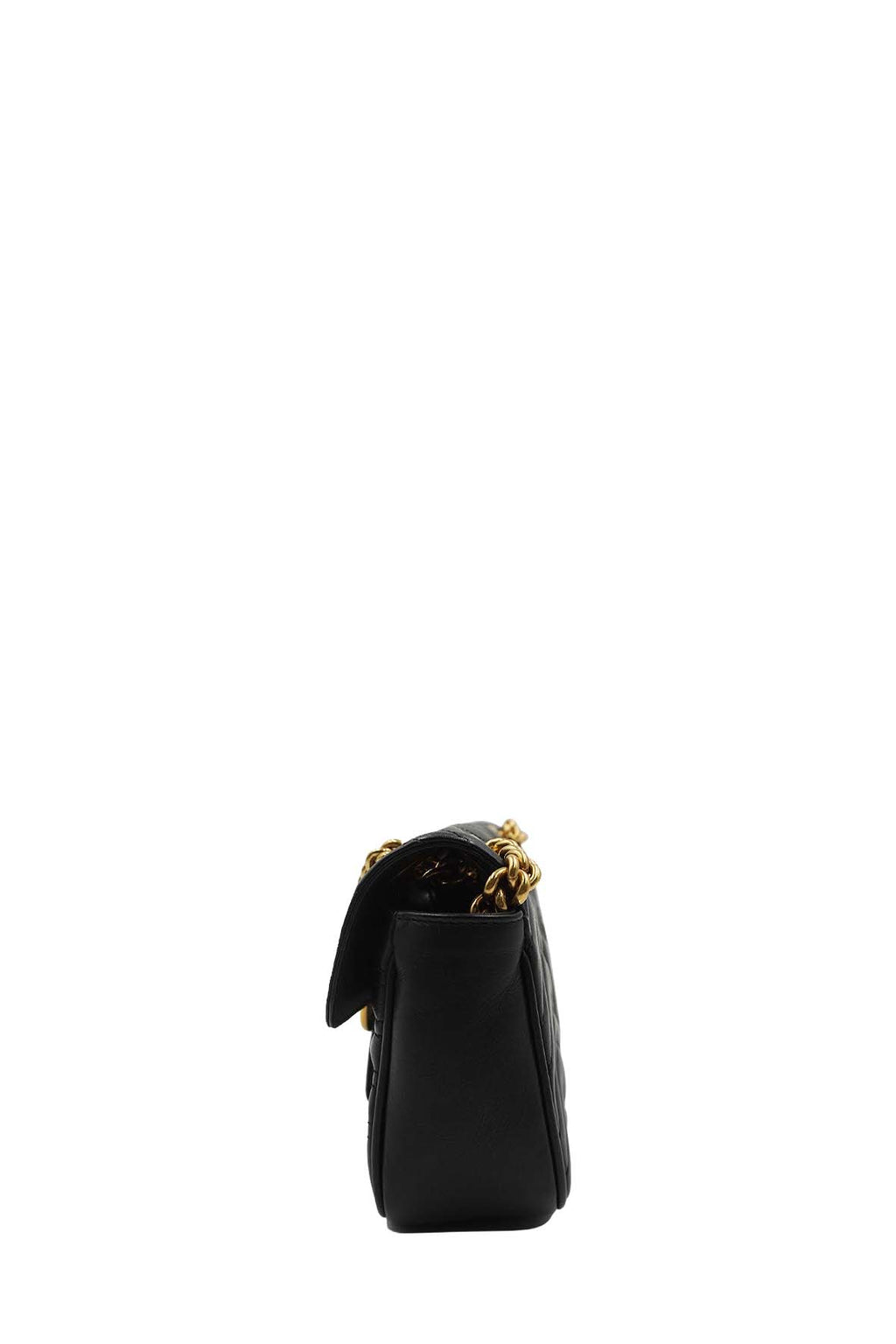 Small GG Marmont Matelasse Shoulder Bag Black