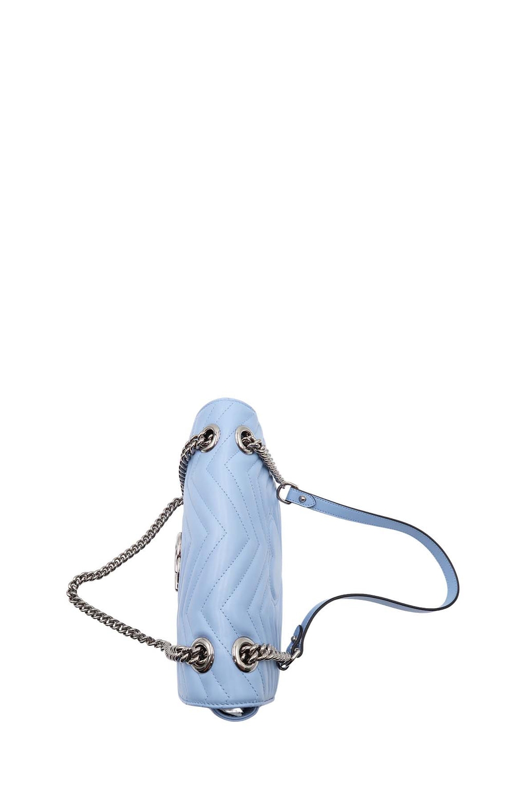 Small GG Marmont Matelasse Shoulder Bag Porcelain Light Blue