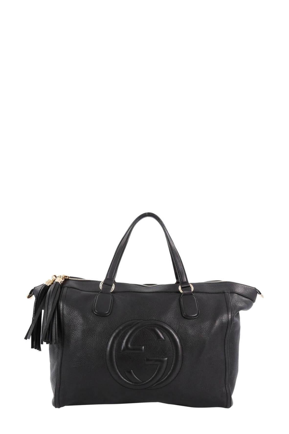 Medium Soho Zip Tote Black
