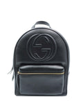 Soho Chain Backpack Leather Black
