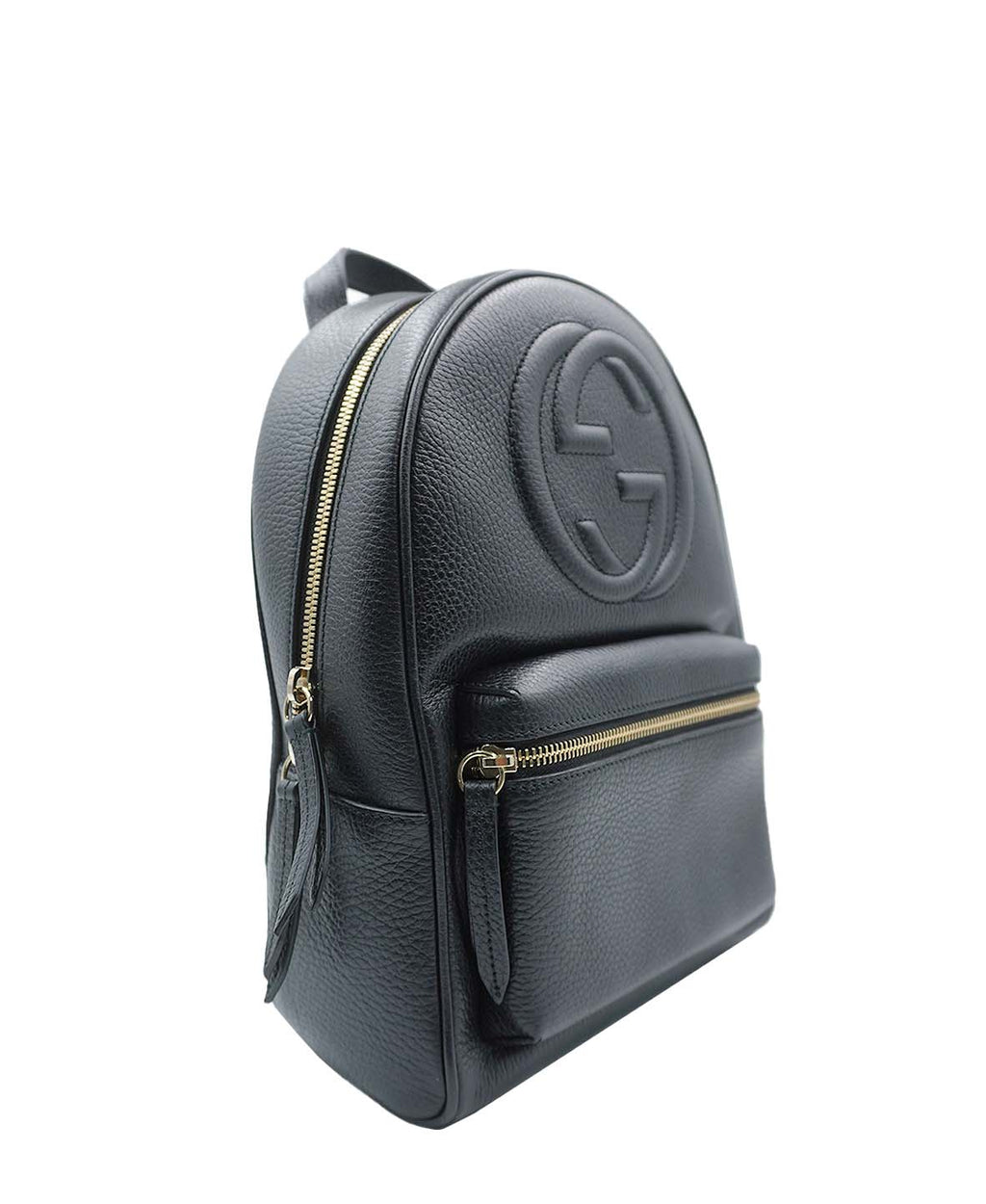 Soho Chain Backpack Leather Black
