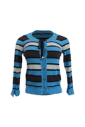 Striped Cashmere Wool Cardigan