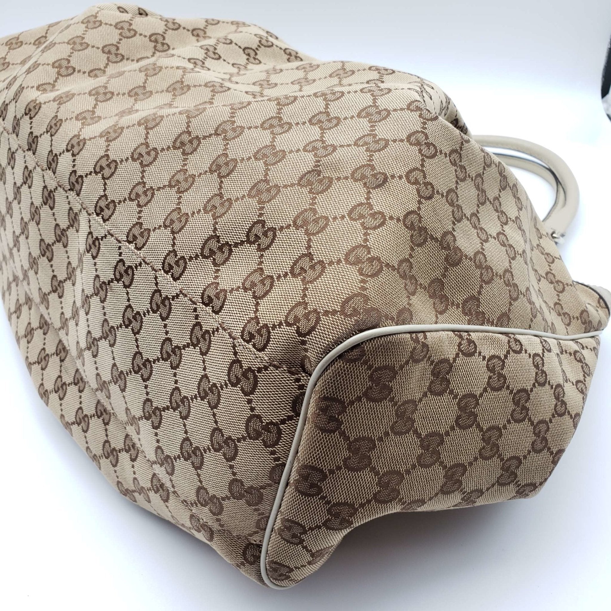 Gucci Sukey Canvas Leather Shoulder Bag