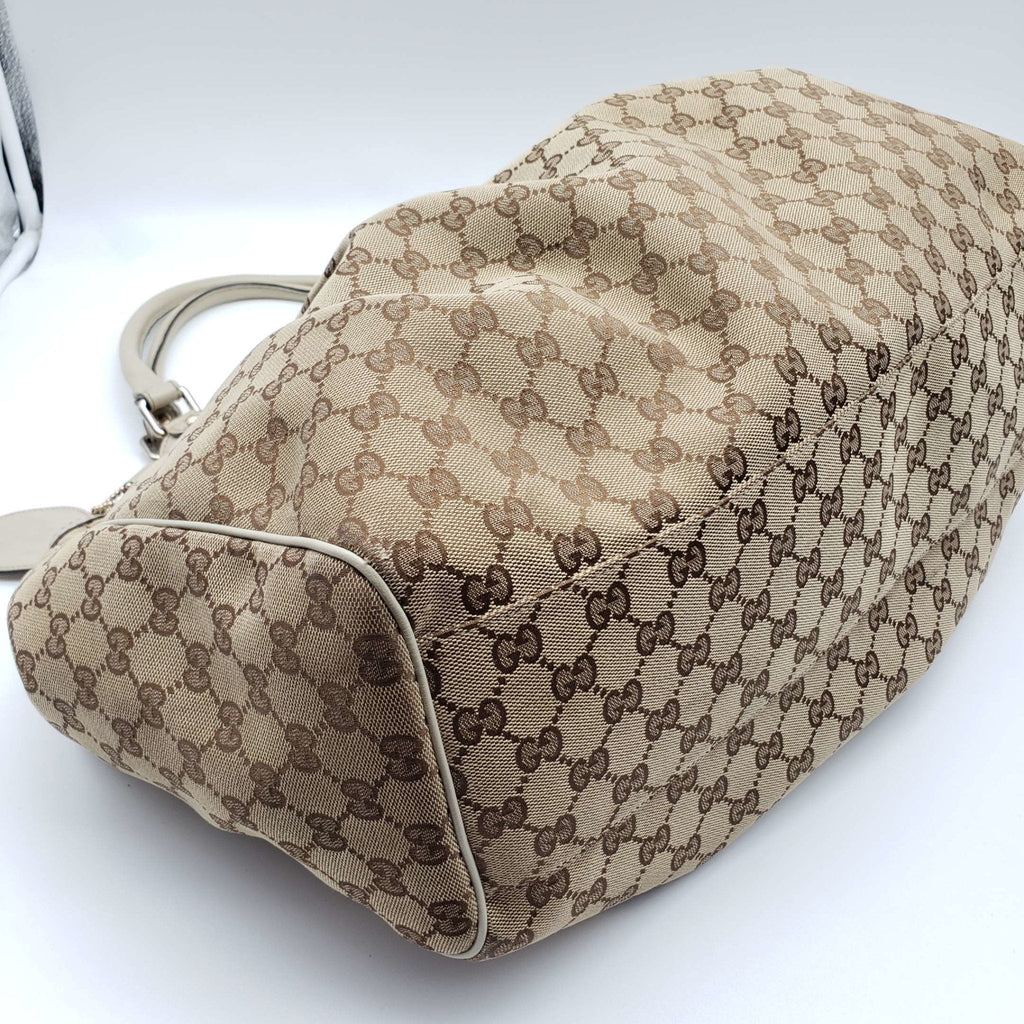 Gucci Sukey Canvas Leather Shoulder Bag