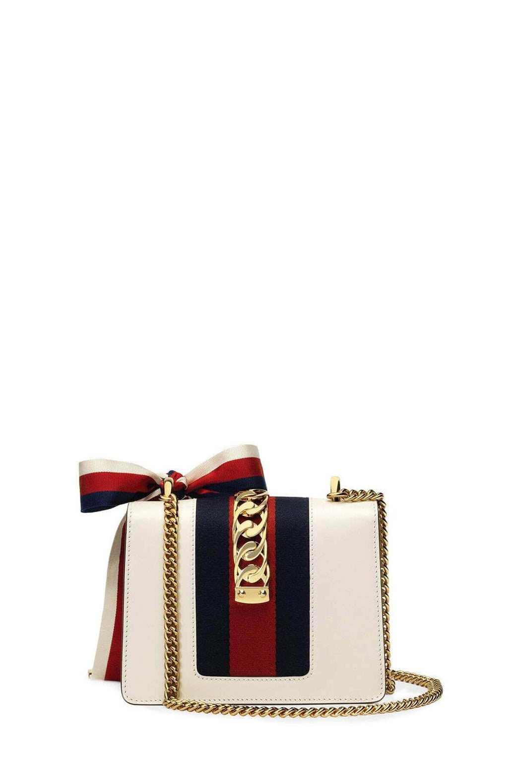 Mini Sylvie Chain Bag White